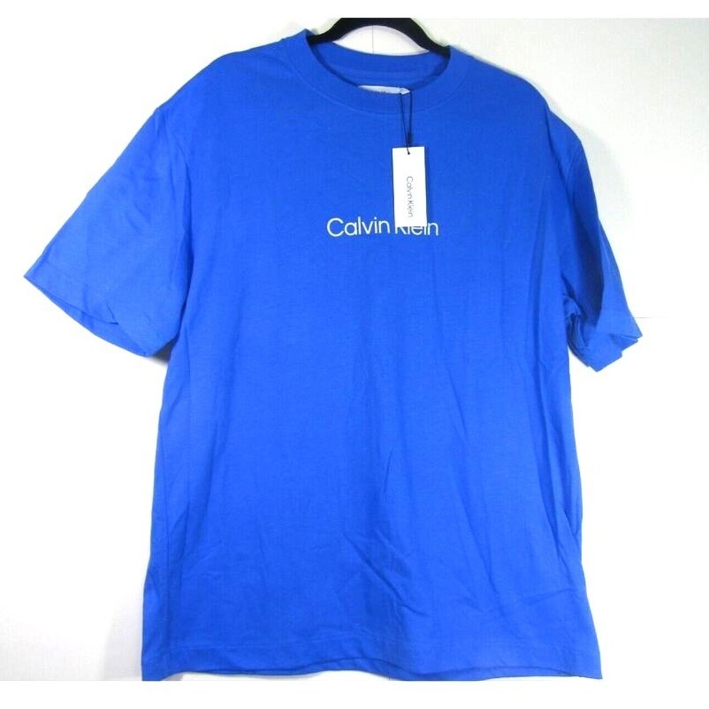 Calvin Klein Hero Tee‎ Men Medium Blue Shirt Neutral